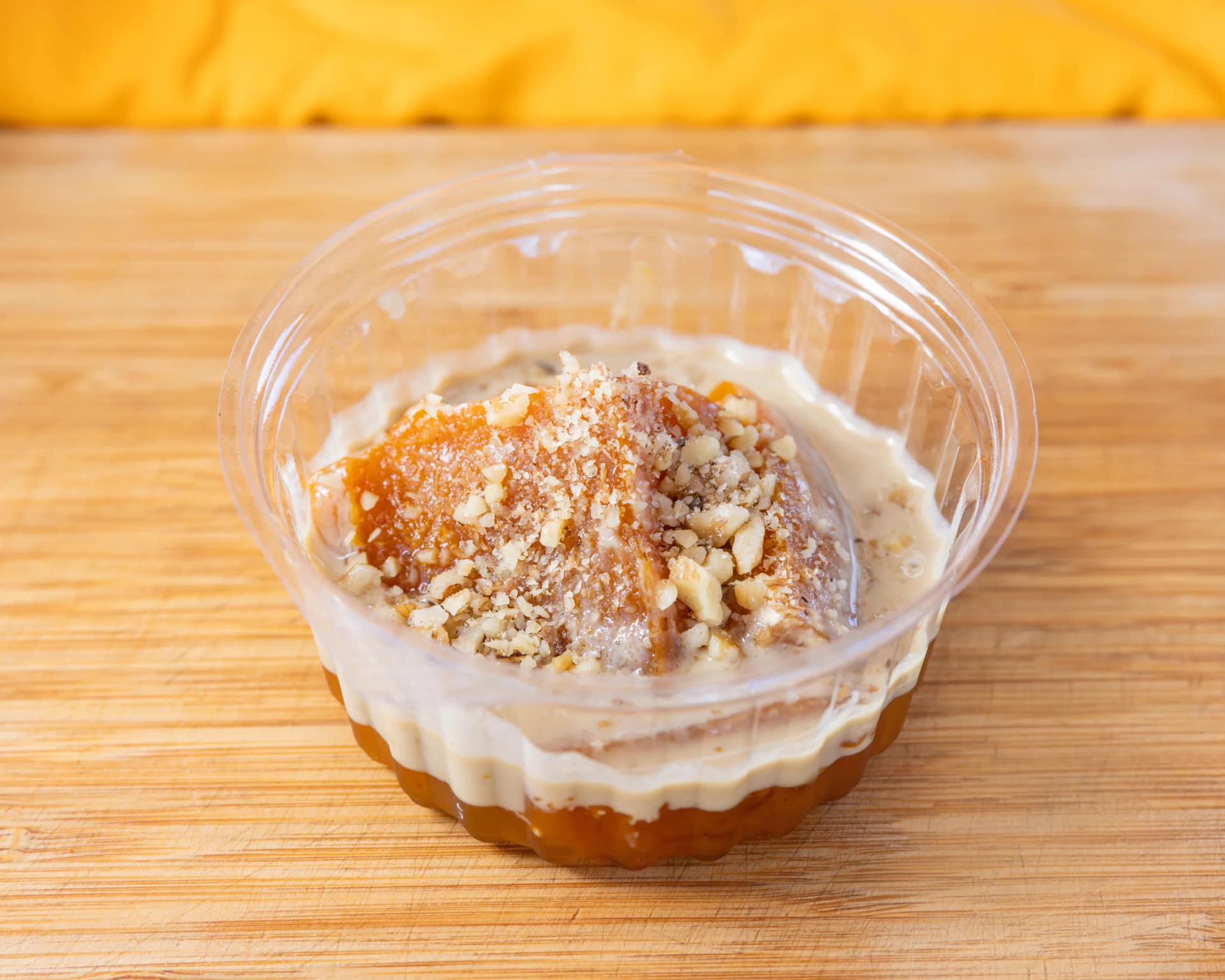 Antalya pumpkin dessert with tahini and crushed walnuts from Kuzine Turkish Street Food