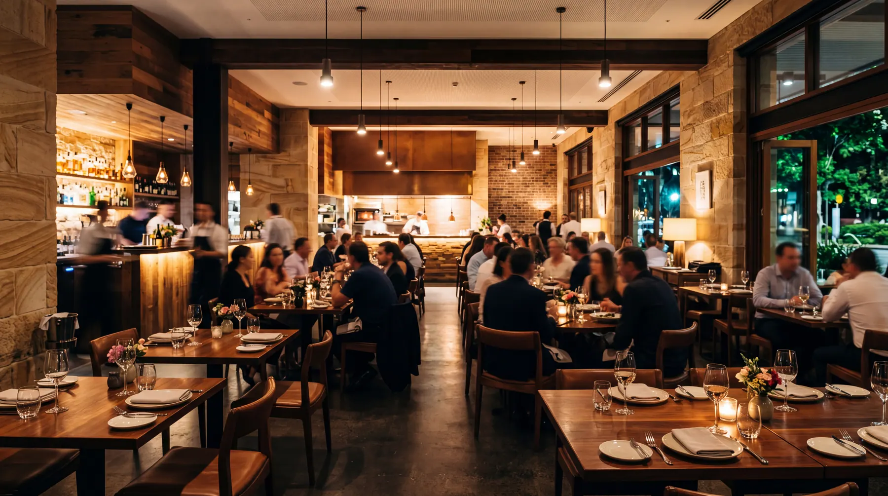 Long lunch dining — Brisbane