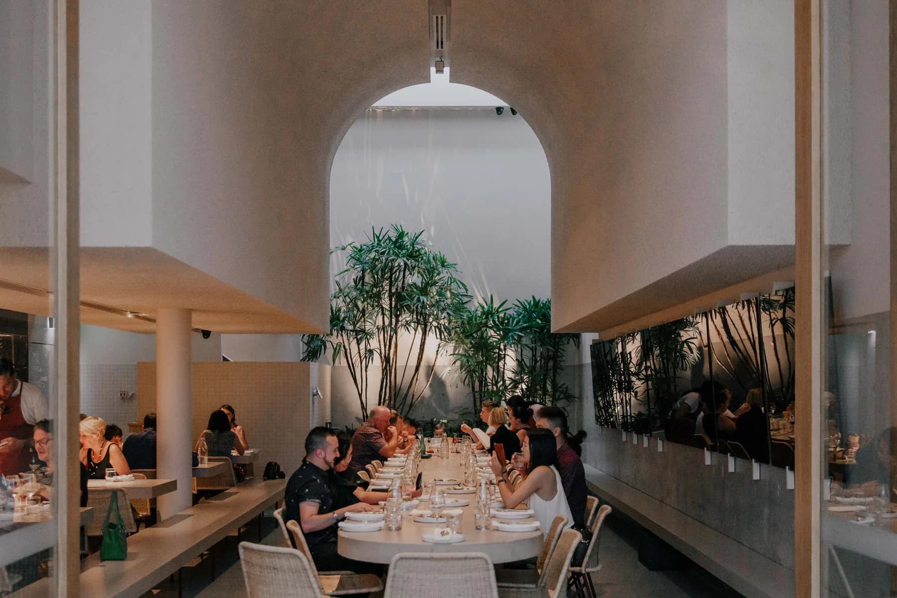 The light-filled sAme sAme dining room